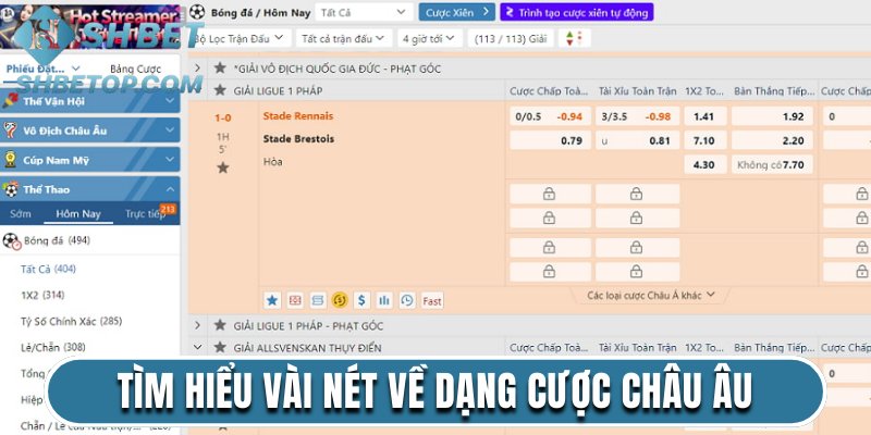 Tìm hiểu vài nét về dạng cược châu Âu